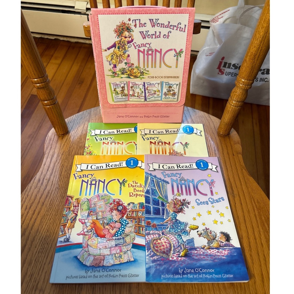 Fancy Nancy I Can Read Level 1 Four Book Boxed Set Jane O'Connor Pink Case
